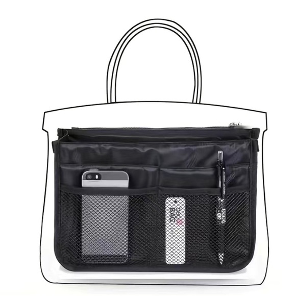 🆕Bag Organizer Insert, Makeup/Travel Storage w/refillable Travel Perfume Bottle - Picture 4 of 17